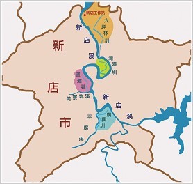 Map of the Irrigation Area under the Xindia Workstation's Jurisdiction